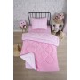 ETE HOMETEX TEK KİŞİLİK LÜX WELSOFT YORGAN BİSİKLET PEMBE 155X215CM 8696474231865